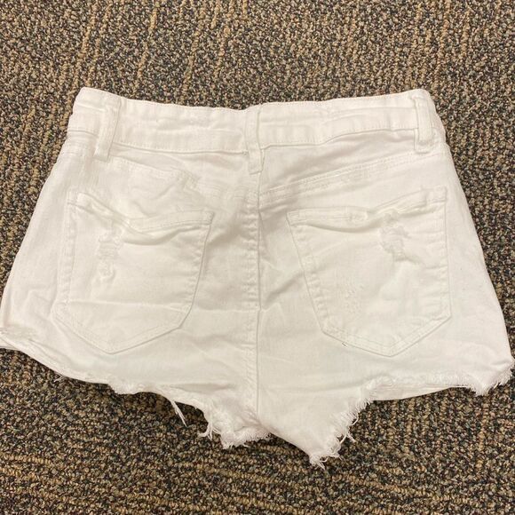 Guess distressed 3 pack denim mom jean shorts - Picture 12 of 13